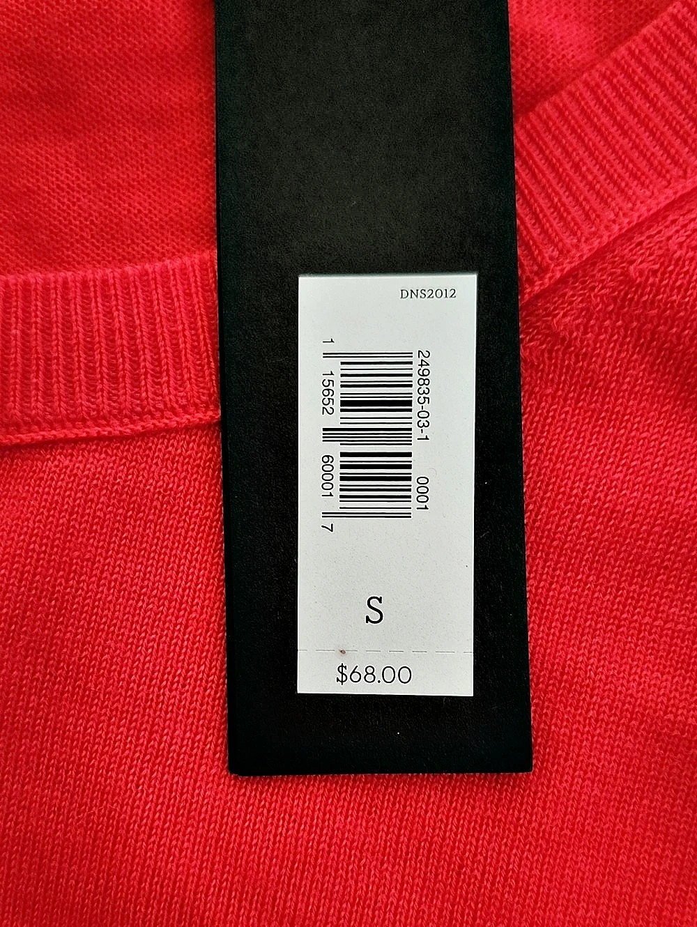 NWT Banana Republic 100% Merino Wool Elbow-Sleeve Sweater-Coral/Red - Picture 8 of 9